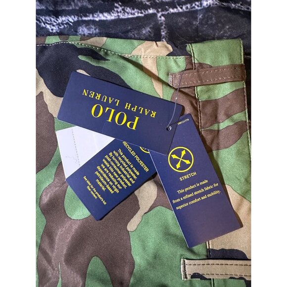Polo Ralph Lauren Green Camo Performance All Day Beach Shorts, Size 48B, NWT - Picture 7 of 9